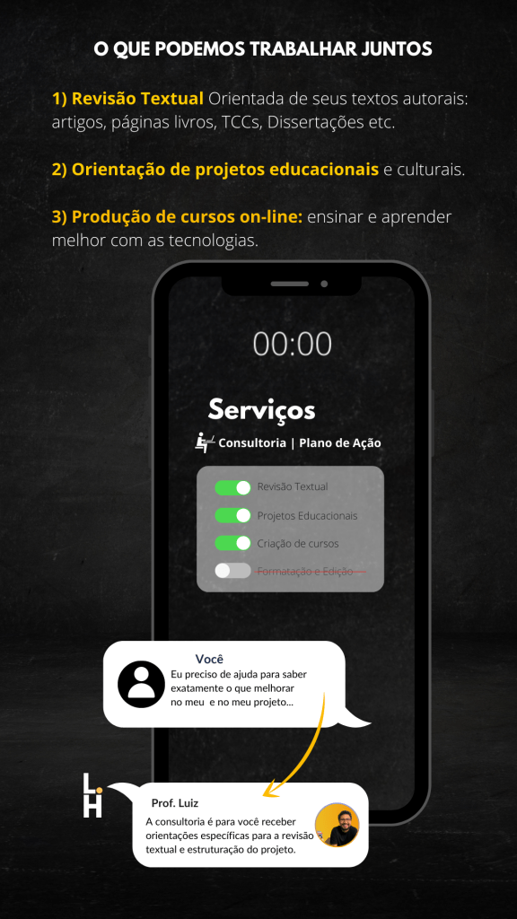 Serviços de consultoria de escrita pessoal